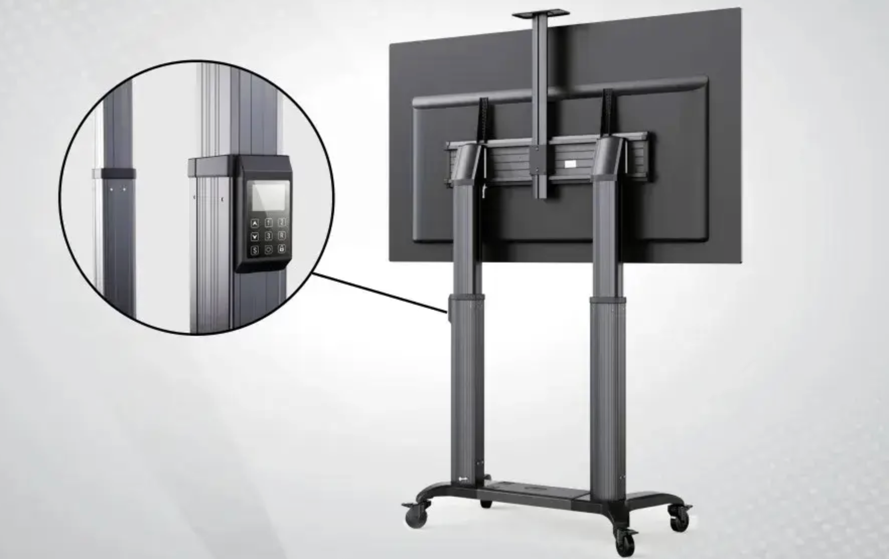 Motorised Mobile Cart for 75-110" TV's / smart boards ( TW100)